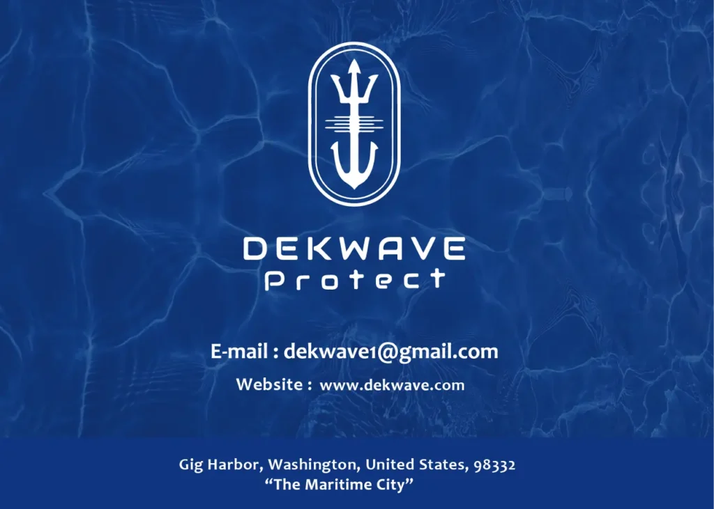 Sleek black boat decking in Seattle, Washington