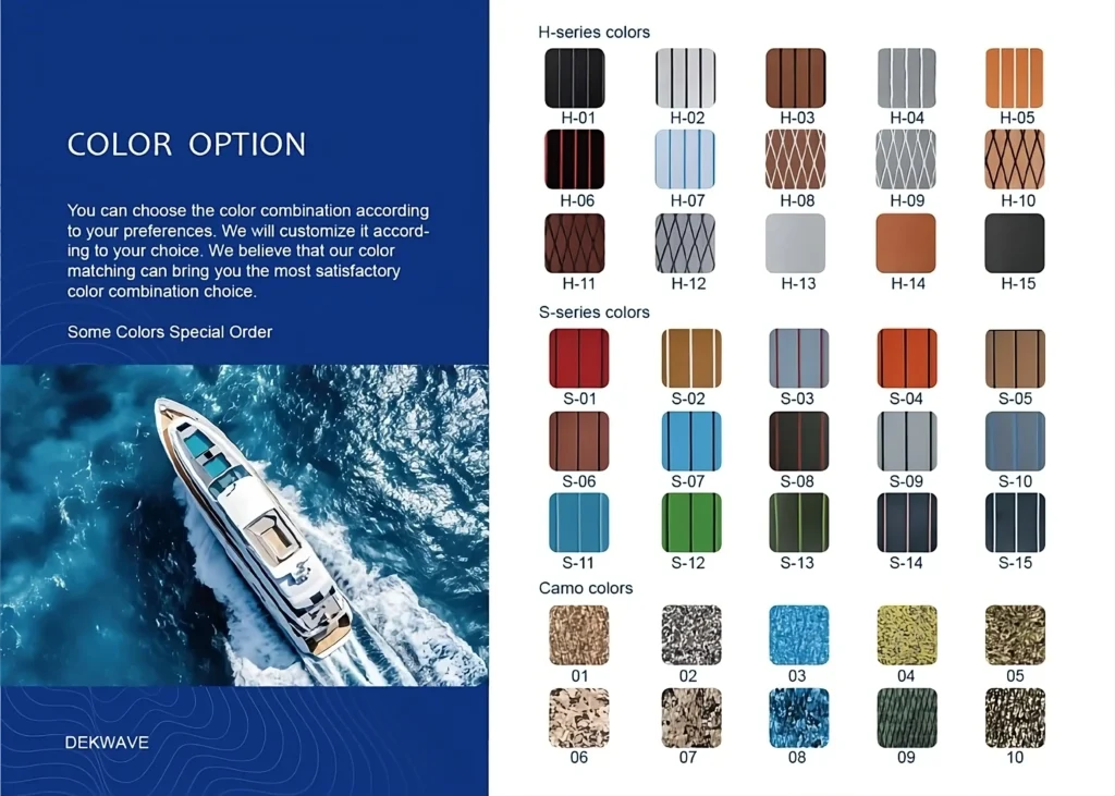 Soft EVA foam boat decking in Seattle, Washington