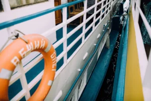 Boat decking in Seattle, Washington on a luxury yacht